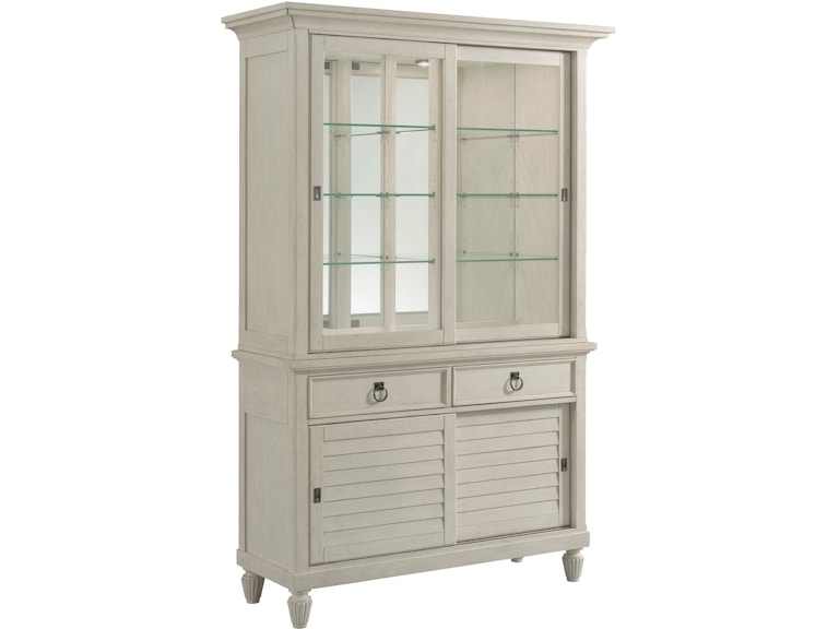 norrwood American Drew Casual Dining Haystack Display Cabinet Complete 016-850R at Norwood Furniture