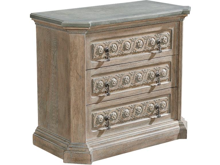 norrwood ART Furniture Bedroom Arch Salvage-Gabriel Bedside Chest-Parch 233142-2802 at Norwood Furniture