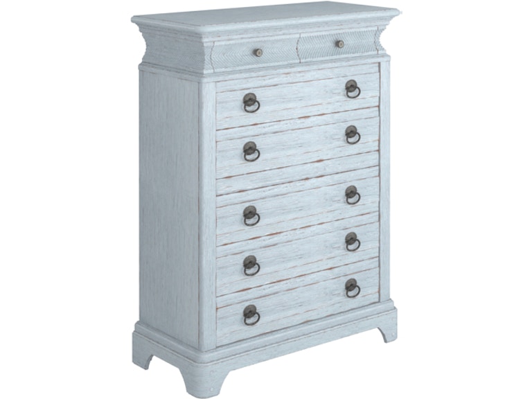 norrwood ART Furniture Bedroom Summer Creek 8 Drawer Chest G Shutter Blue 251150-1361 at Norwood Furniture