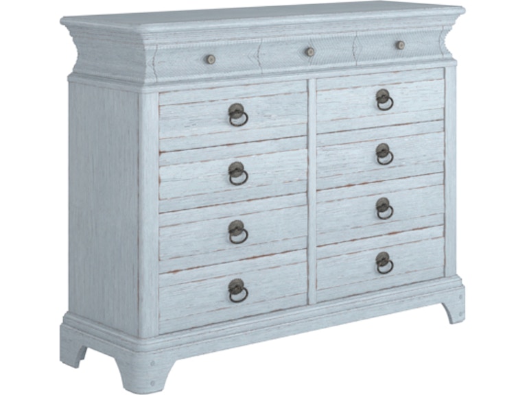 norrwood ART Furniture Bedroom Summer Creek Dresser-Shutter Blue 251131-1361 at Norwood Furniture