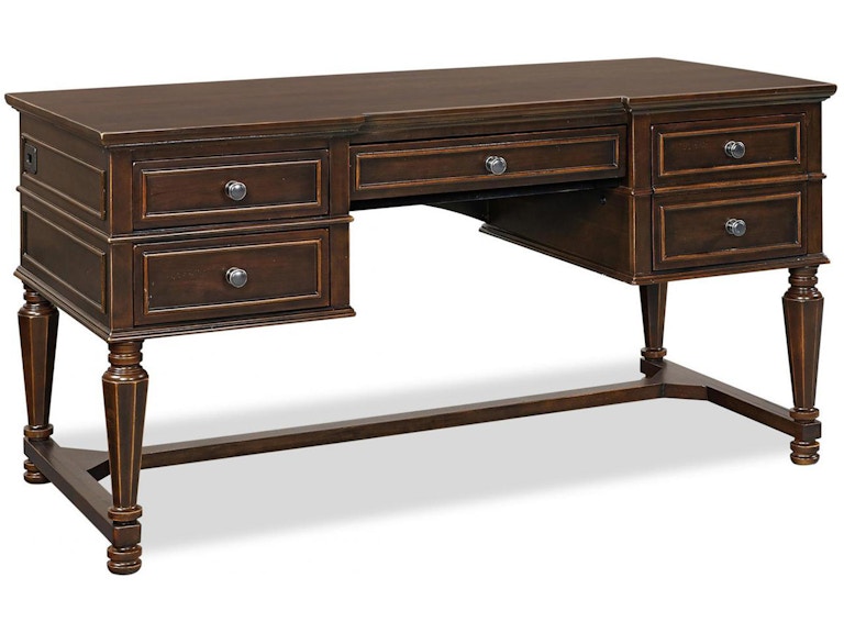 norrwood aspenhome Home Office 60 Inch Half-Ped Desk I35-371 at Norwood Furniture