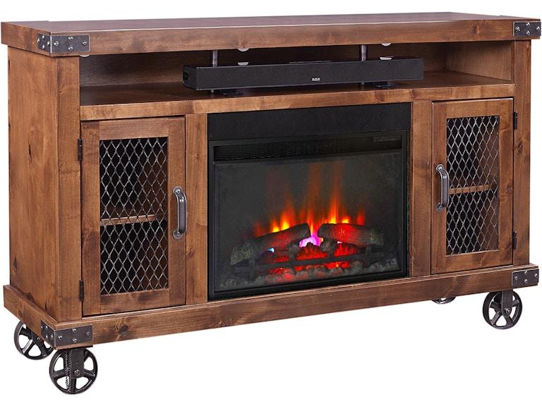 norrwood aspenhome Living Room 62 Inch Highboy Fireplace Console DN1901-FRT at Norwood Furniture