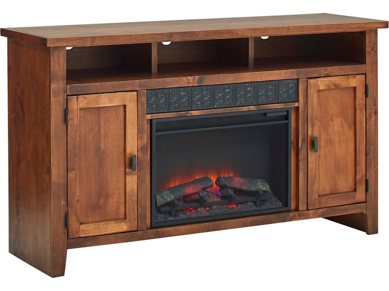 norrwood aspenhome Living Room 63 Inch Fireplace Console DG1901-TOB at Norwood Furniture