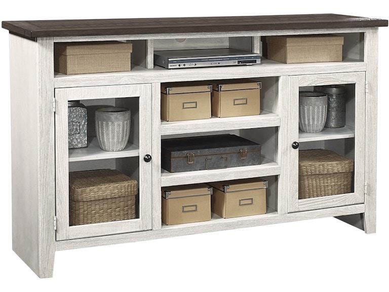 norrwood aspenhome Living Room 65 Inch Highboy Console with 2 Doors WME1244-DWT at Norwood Furniture