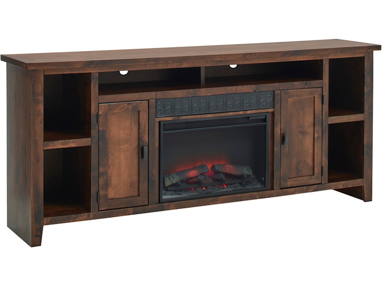 norrwood aspenhome Living Room 84 Inch Fireplace Console DG1902-FRT at Norwood Furniture