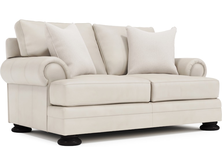 norrwood Bernhardt Living Living Room Foster Leather Loveseat 5375LX at Norwood Furniture