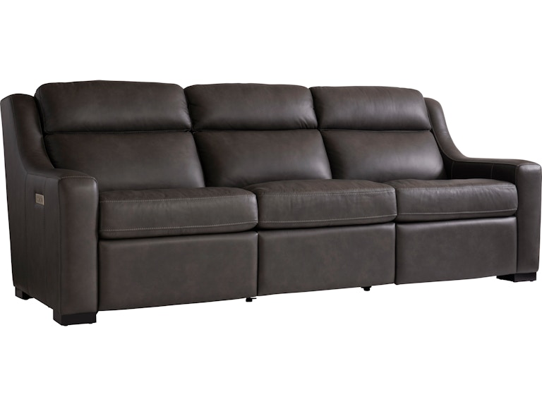 norrwood Bernhardt Living Living Room Germain Leather Power Motion Sofa 2027RHO at Norwood Furniture