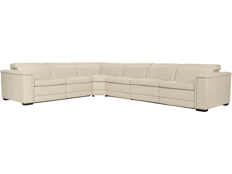 norrwood Bernhardt Living Living Room Lioni Leather Power Motion Sectional K2026 at Norwood Furniture