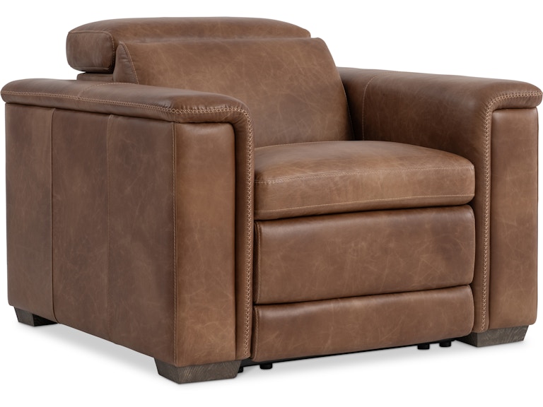 norrwood Bernhardt Living Living Room Lioni Leather Power Motion Chair 9562RHO at Norwood Furniture
