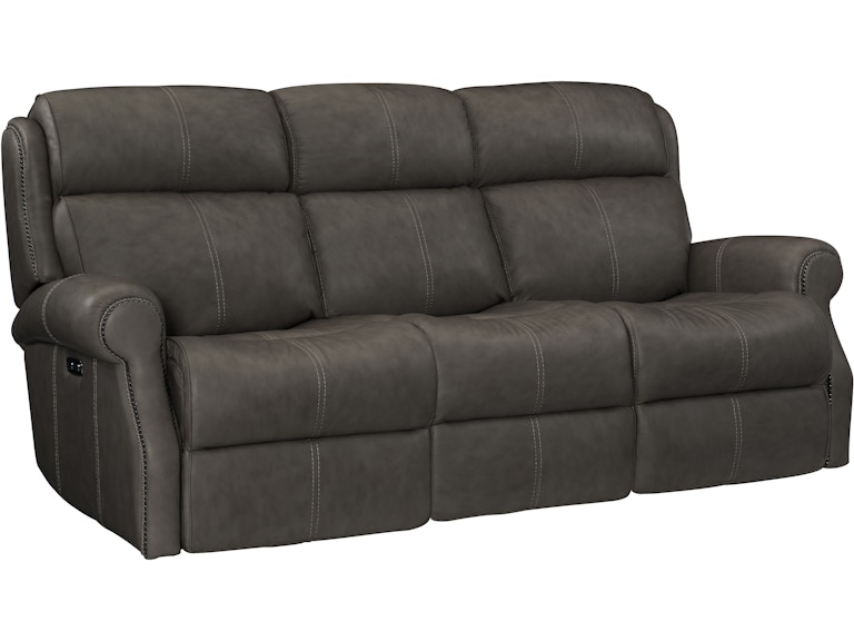 norrwood Bernhardt Living Living Room McGwire Leather Power Motion Sofa 397RLGO at Norwood Furniture