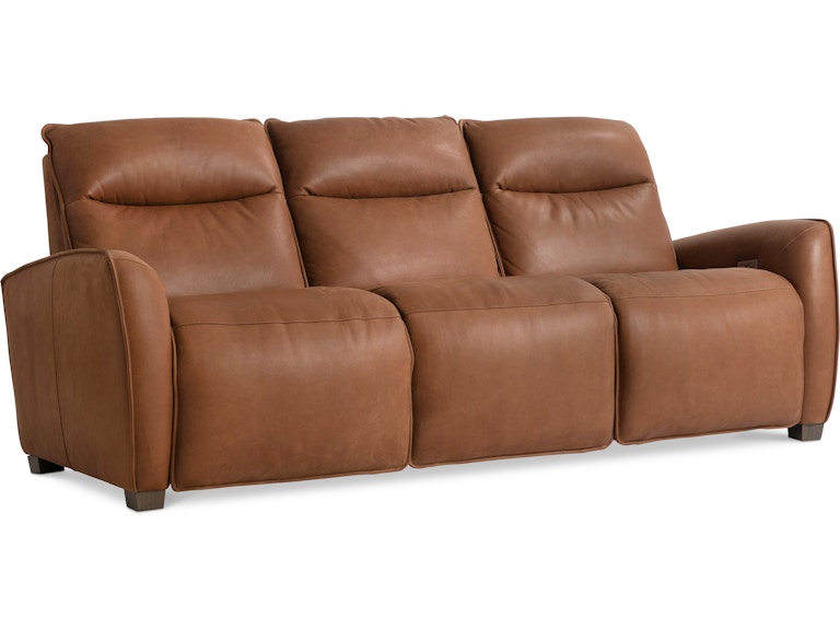 norrwood Bernhardt Living Living Room Sorrento Leather Power Motion Sofa 387RLO at Norwood Furniture