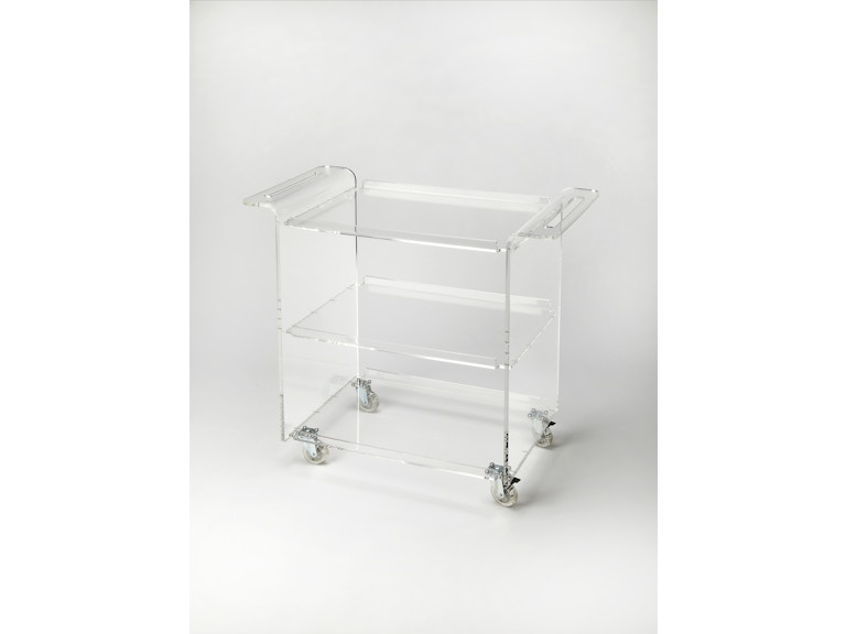 norrwood Butler Specialty Company Casual Dining Crystal Clear Bar Cart 5169335 at Norwood Furniture