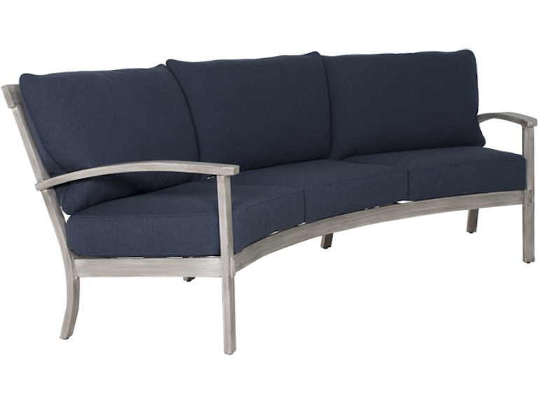 norrwood Castelle Outdoor Furniture Antler Hill Cushioned Crescent Sofa 0A44T at Norwood Furniture