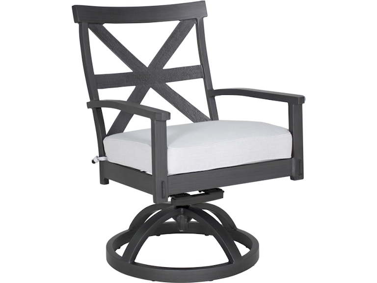 norrwood Castelle Outdoor Furniture Antler Hill Formal Arm Dining Swivel Rocker 0A48T at Norwood Furniture