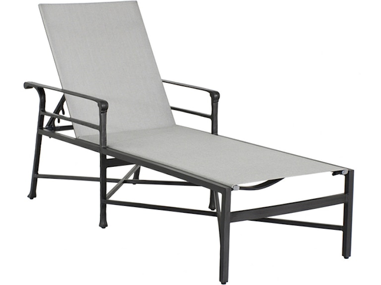 norrwood Castelle Outdoor Furniture Marquis Sling Chaise Lounge With Optional Loose Pad 1D62S at Norwood Furniture