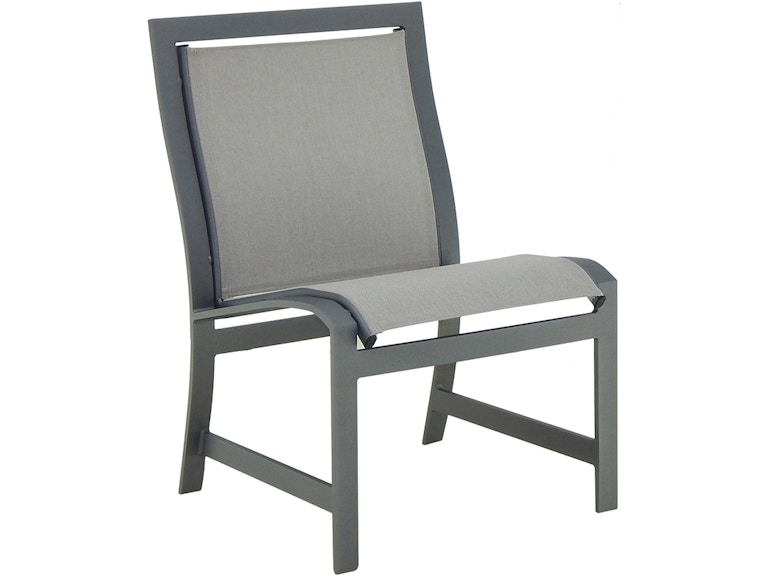 norrwood Castelle Outdoor Furniture Moderna Sling Dining Armless Chair 2175S at Norwood Furniture