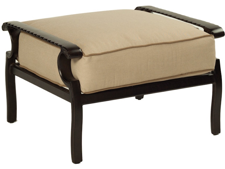 norrwood Castelle Outdoor Furniture Monterey Cushioned Ottoman 5813T at Norwood Furniture