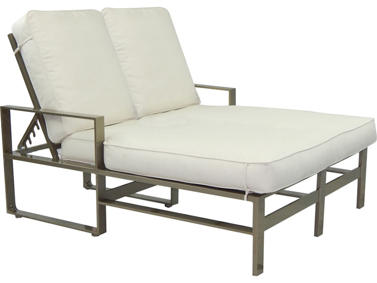 norrwood Castelle Outdoor Furniture Park Place Adjustable Cushioned Double Chaise Lounge 2252T at Norwood Furniture