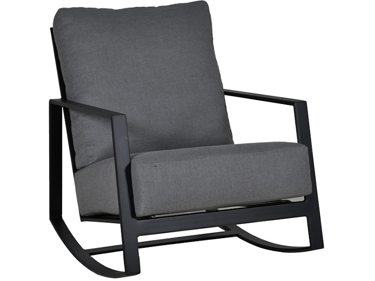 norrwood Castelle Outdoor Furniture Prism Cushioned Lounge Rocking Chair 0E16RB at Norwood Furniture