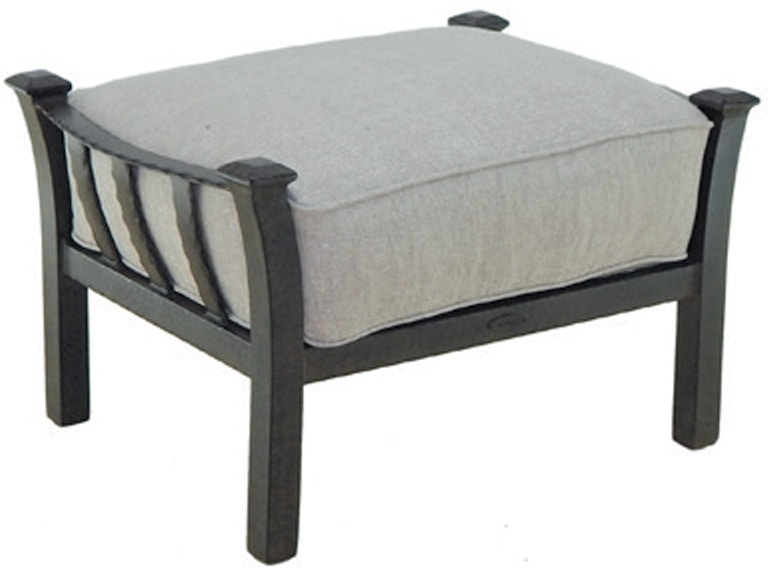 norrwood Castelle Outdoor Furniture Santa Fe Cushioned Lounge Ottoman 1433T at Norwood Furniture