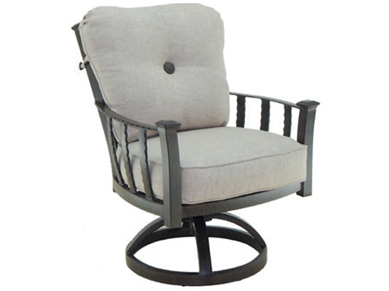 norrwood Castelle Outdoor Furniture Santa Fe Cushioned Swivel Rocker 1407T at Norwood Furniture