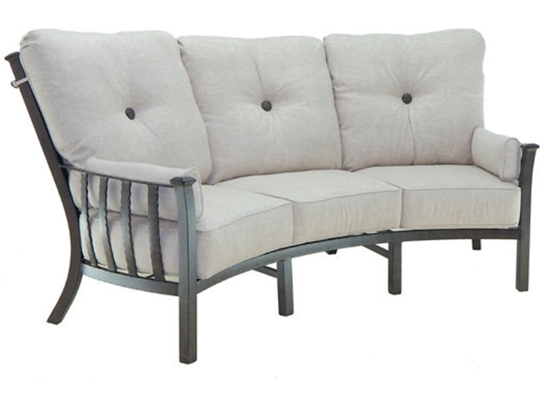 norrwood Castelle Outdoor Furniture Santa Fe Ultra High Back Crescent Sofa 1444T at Norwood Furniture