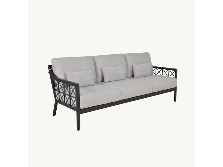 norrwood Castelle Outdoor Furniture Saxton Cushion Lounge Sofa - Xaria 2C14R CAST DETAIL E at Norwood Furniture