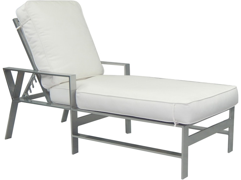 norrwood Castelle Outdoor Furniture Trento Adjustable Cushioned Chaise Lounge 3132T at Norwood Furniture
