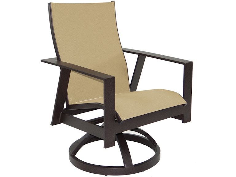 norrwood Castelle Outdoor Furniture Trento Sling Swivel Rocker 3178S at Norwood Furniture