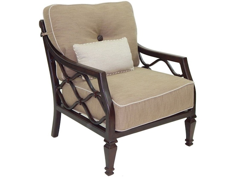 norrwood Castelle Outdoor Furniture Villa Bianca Cushioned Lounge Chair 1110T at Norwood Furniture