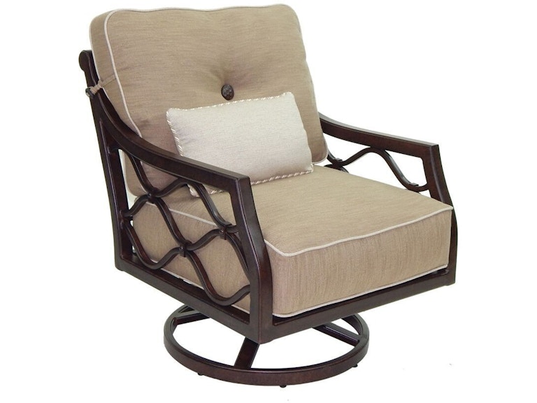norrwood Castelle Outdoor Furniture Villa Bianca Cushioned Lounge Swivel Rocker 1115T at Norwood Furniture