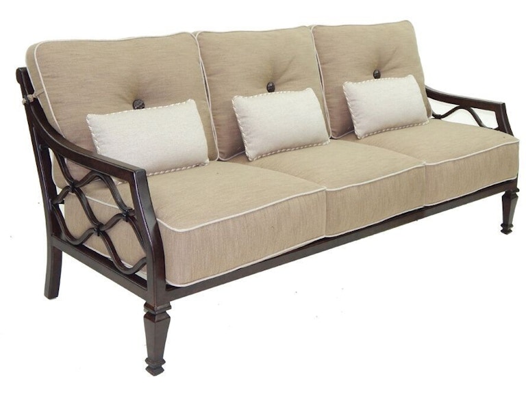 norrwood Castelle Outdoor Furniture Villa Bianca Cushioned Sofa 1114T at Norwood Furniture