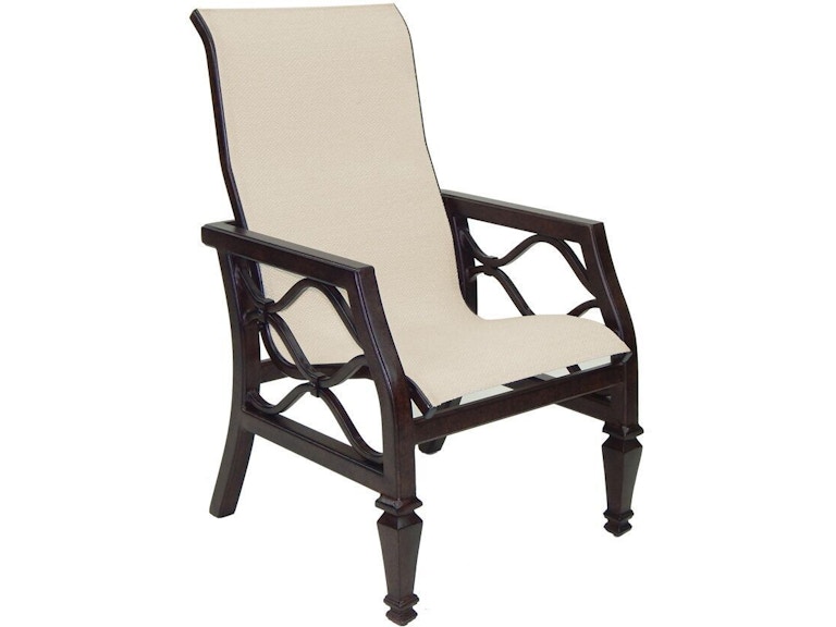 norrwood Castelle Outdoor Furniture Villa Bianca Sling Dining Chair 1196S at Norwood Furniture