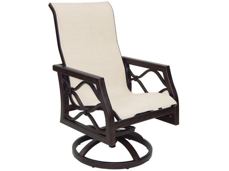 norrwood Castelle Outdoor Furniture Villa Bianca Sling Swivel Rocker 1197S at Norwood Furniture