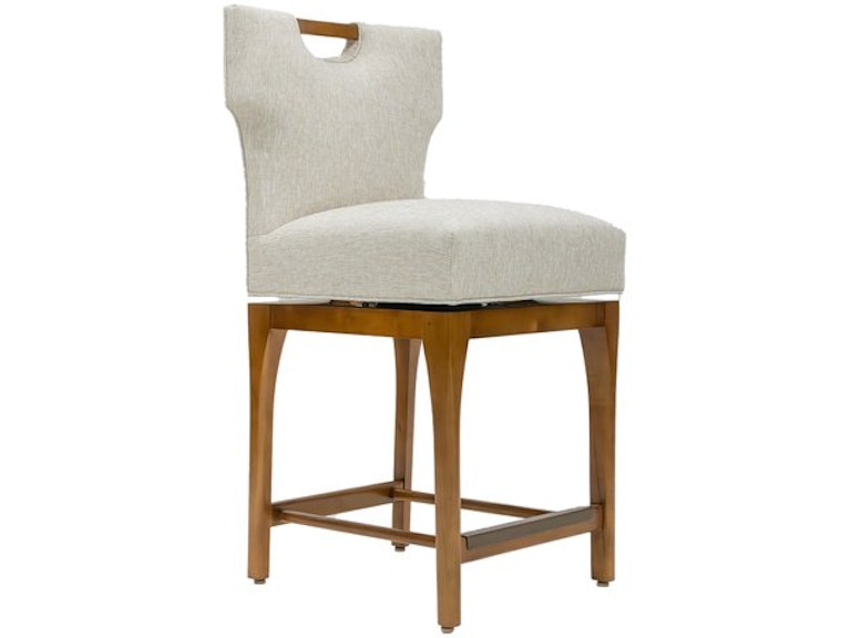 norrwood Designmaster Casual Dining Ashton Swivel Counter Stool with Transistional Base 03-1042-24 at Norwood Furniture