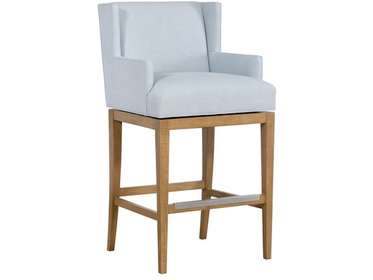 norrwood Designmaster Casual Dining Carson Swivel Bar Arm Stool with Tapered Legs 03-927-30 at Norwood Furniture