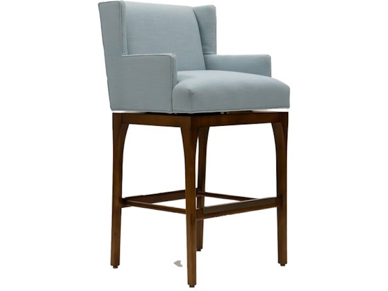 norrwood Designmaster Casual Dining Carson Swivel Bar Arm Stool with Transitional Base 03-1045-30 at Norwood Furniture