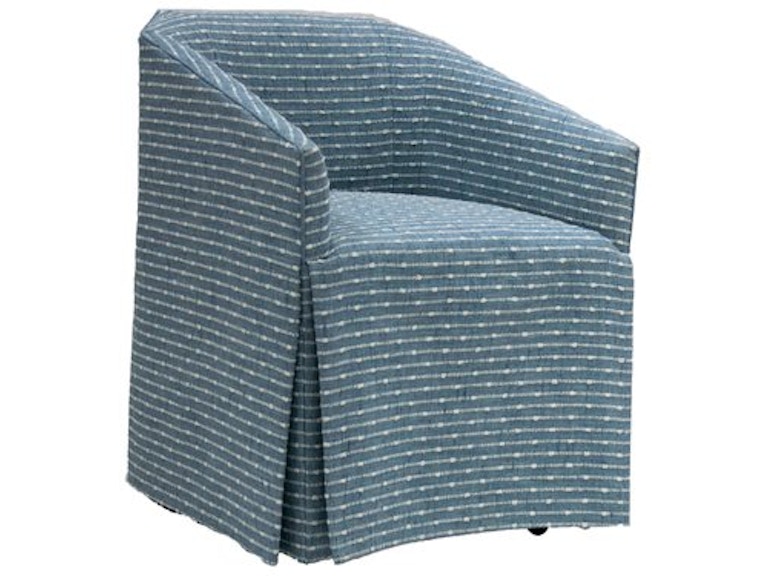 norrwood Designmaster Casual Dining Del Mar Skirted Arm Chair with Hidden Casters 01-1070 at Norwood Furniture