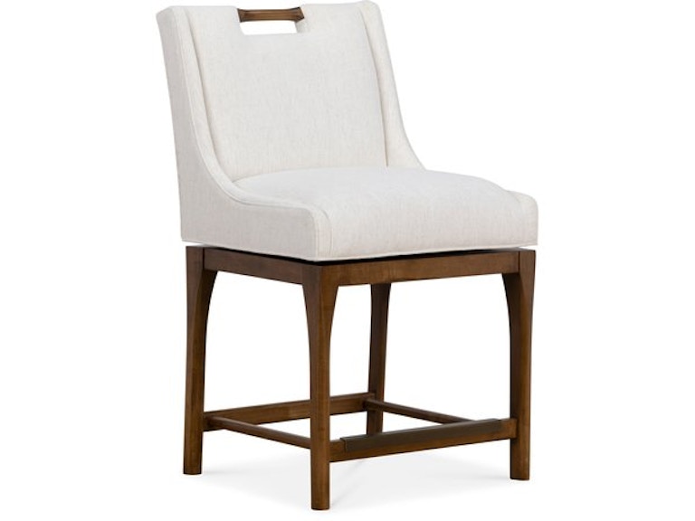 norrwood Designmaster Casual Dining Howard Swivel Counter Stool with Transitional Base 03-1004-24 at Norwood Furniture