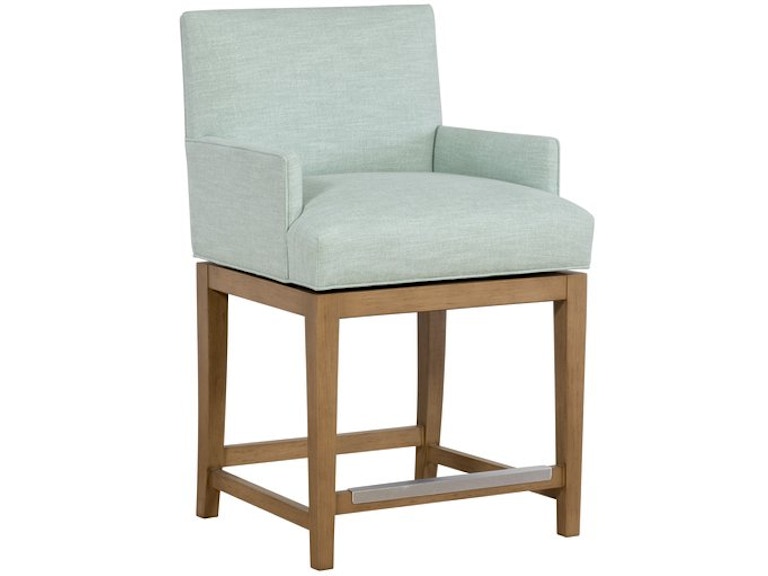 norrwood Designmaster Casual Dining Redford Swivel Counter Stool Arm with Traditional Base 03-931-24 at Norwood Furniture