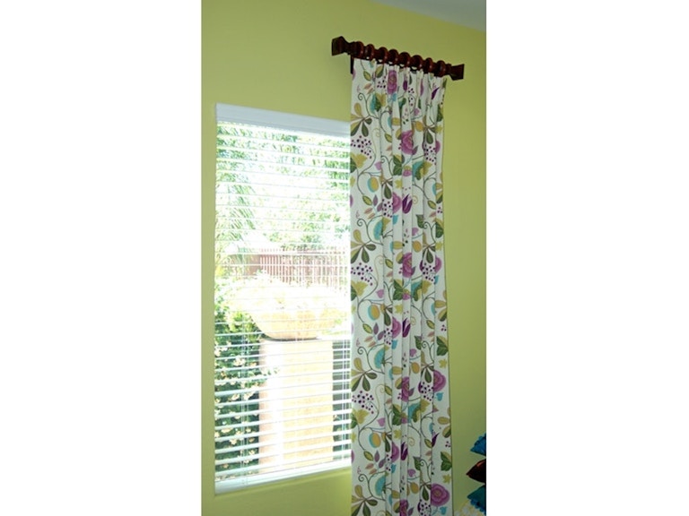 norrwood Drapery Department Custom Floral Drapery WIN 29 at Norwood Furniture