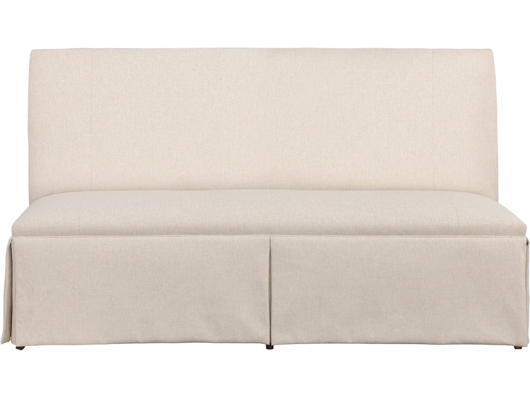 norrwood Fairfield Chair Company Casual Dining Straight Back Skirted Armless Banquette 72" 1271-72-T at Norwood Furniture