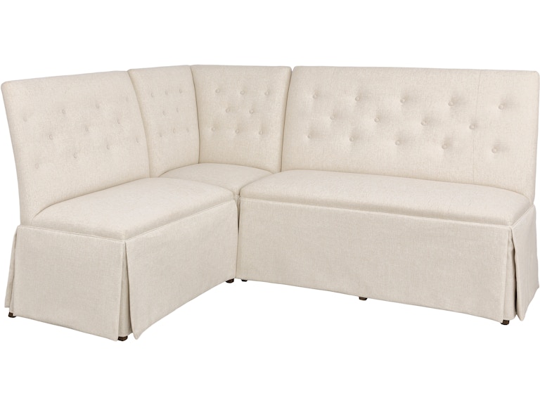 norrwood Fairfield Chair Company Casual Dining Straight Back Skirted Corner Chair Banquette 1273-29-T at Norwood Furniture