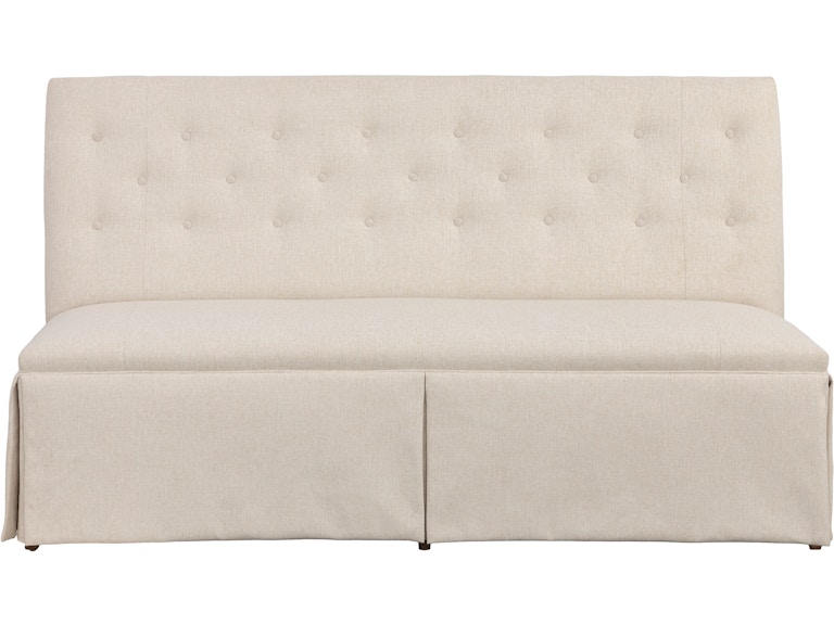 norrwood Fairfield Chair Company Casual Dining Straight Back Skirted Armless Banquette 72" 1273-72-T at Norwood Furniture