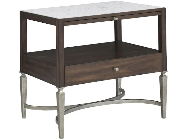 norrwood Fairfield Chair Company West Camden Nightstand with Marble Top 8096-SB at Norwood Furniture