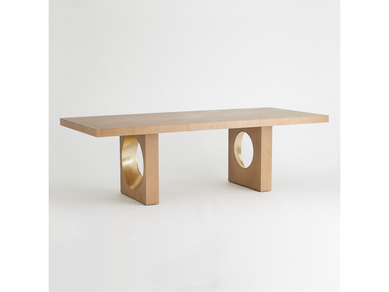 norrwood Global Views Casual Dining Oculus Dining Table-Nutmeg/Champagne 2.20007 at Norwood Furniture