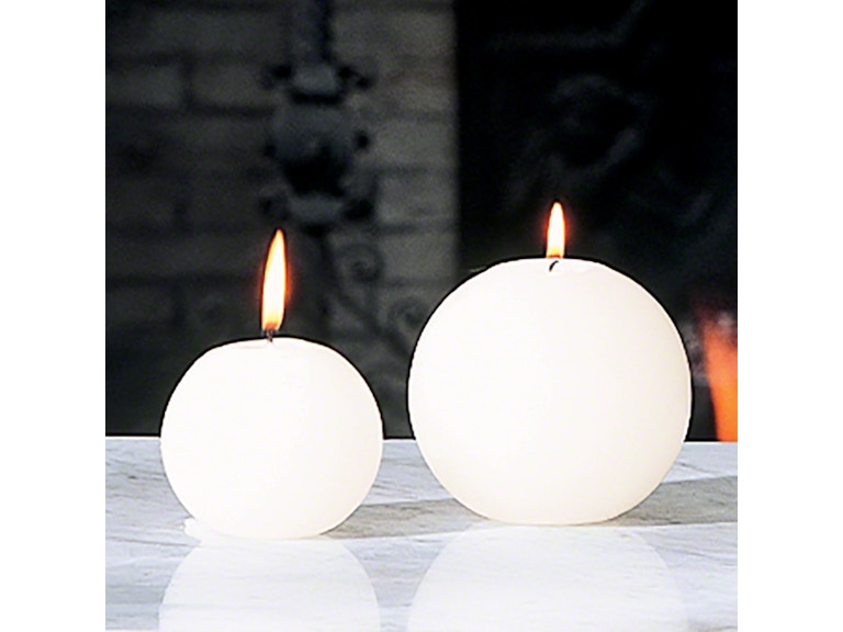 norrwood Global Views Home Accents Ball Candle-Unscented-3 5142 at Norwood Furniture