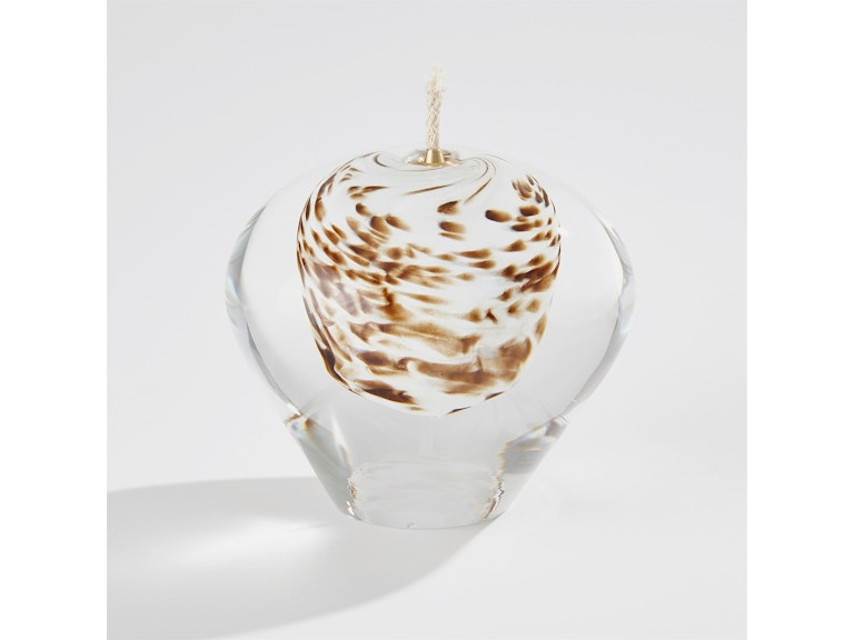 norrwood Global Views Home Accents Daphne Oil Candle-Brown Spots-Lg ASH6.60010 at Norwood Furniture