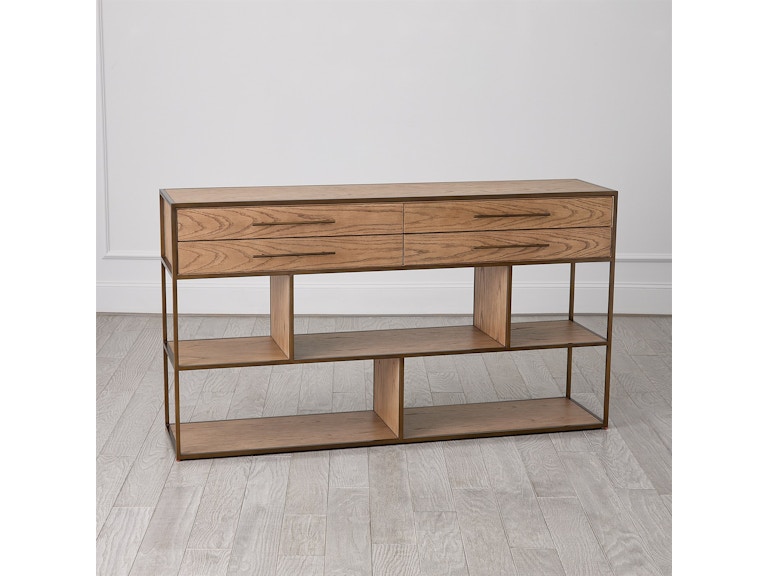 norrwood Global Views Living Room Mack Etagere-Oak 2741 at Norwood Furniture