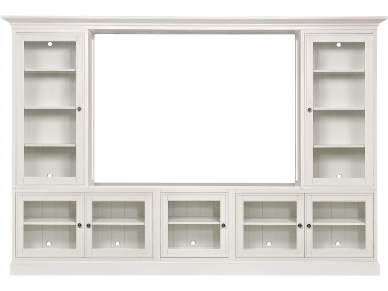 norrwood Hammary Home Entertainment Quintuple Display Entertainment With Display Piers 267-504R at Norwood Furniture